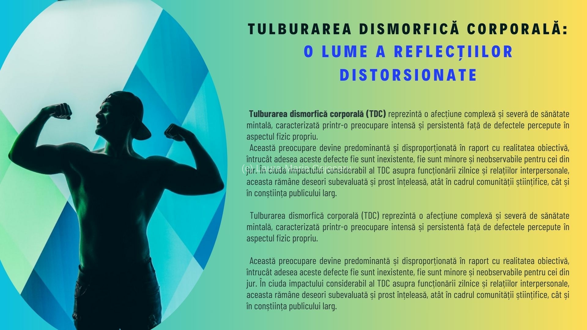 Tulburarea dismorfică corporală -  o lume a reflecțiilor distorsionate