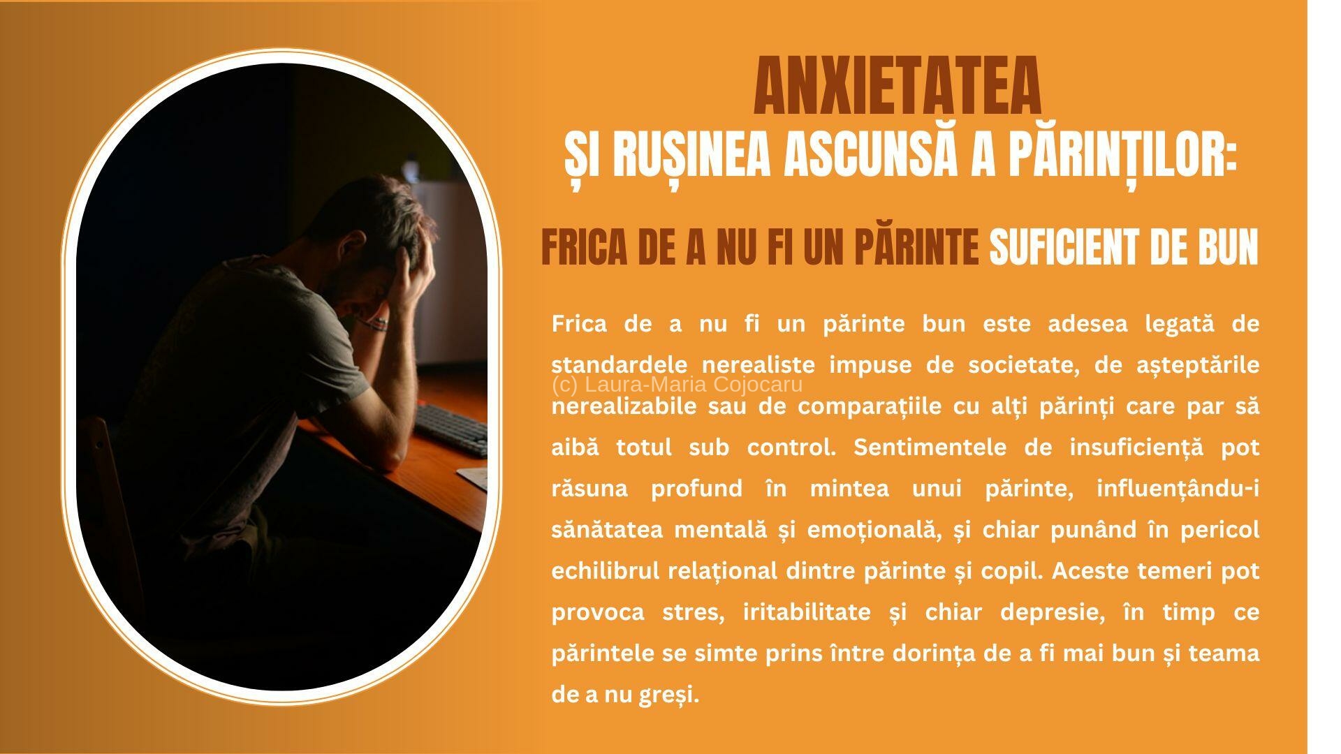 Anxietatea și rușinea ascunsă a părinților